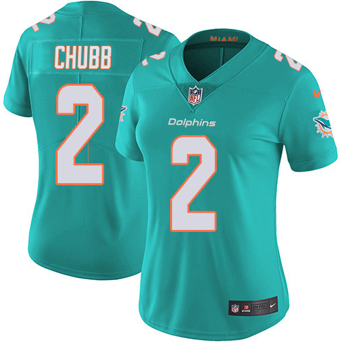 Dolphins #2 Bradley Chubb Aqua Green Team Color Women\'s Stitched NFL 100th Season Vapor Untouchable Limited Jersey Dolphins #2 Bradley Chubb Aqua Green Team Color Women\'s Stitched NFL 100th Season Vapor Untouchable Limited Jersey